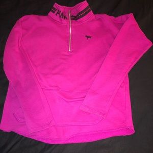 Victoria’s Secret PINK Magenta Quarter Zip